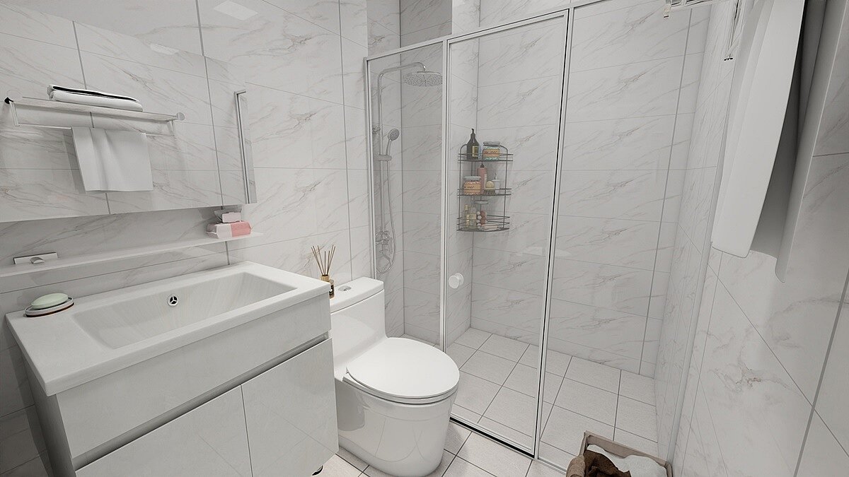 衛浴部份使用口碑極優的德瑞克品牌。圖／九豐花園提供
