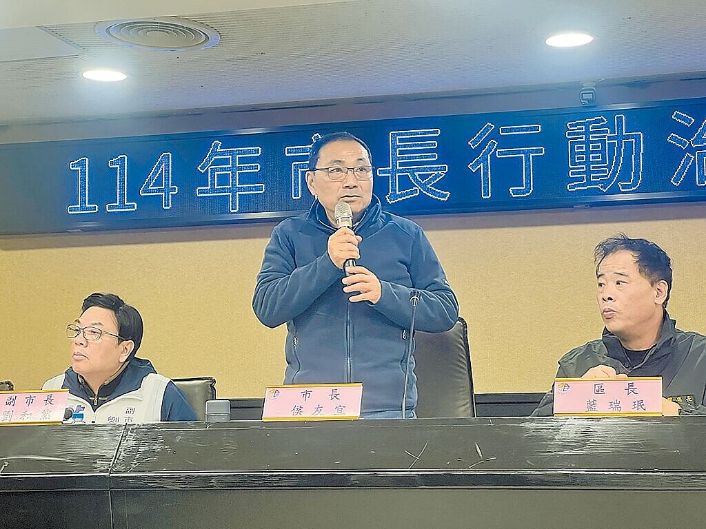 新北市長侯友宜(中)14日表示,針對五股區的重大建設,將與中央一起並肩作戰。圖/中國時報記者呂健豪攝