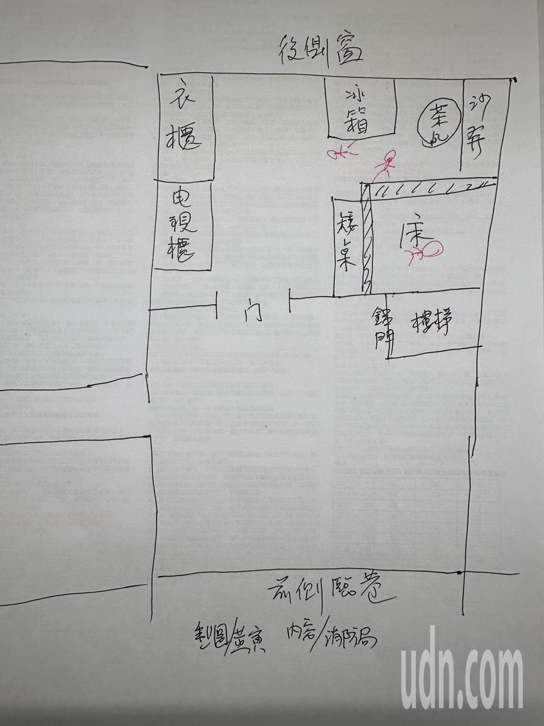 台中市大里區中興路一段的一處民宅凌晨發生火警,造成27歲林姓女子和她的兩名分別7歲和5歲的幼女葬生火場。記者黃寅/攝影