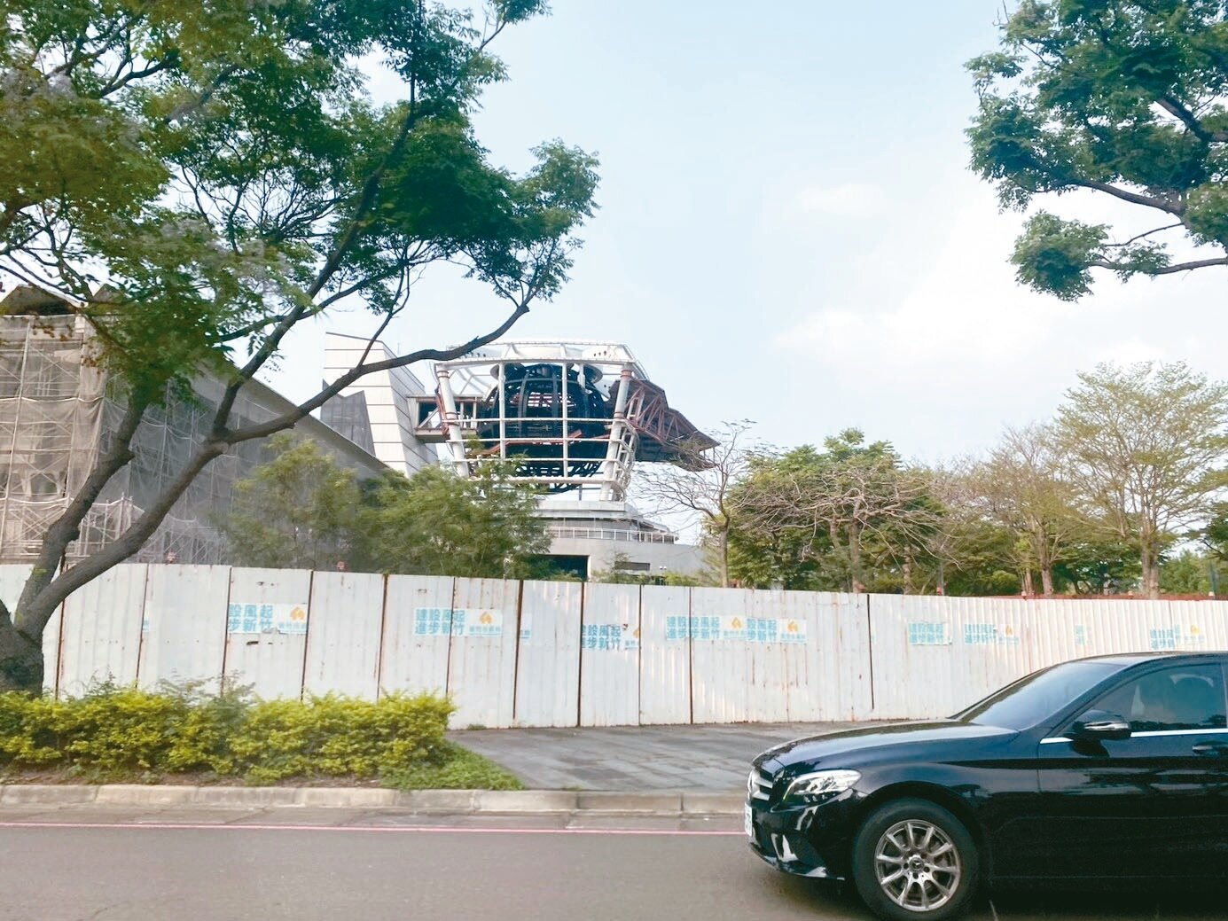 新竹市兒童探索館整修工程2022年終止契約後,進度受關切。文化局表示以盡速復工為目標,希望2027年底完工。記者王駿杰/攝影