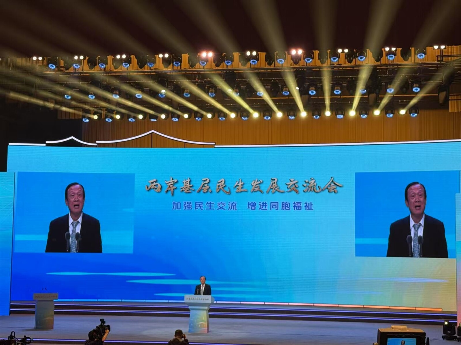 台灣商業總會榮譽理事長賴正鎰稱，他認為中美貿易談判，最後大陸一定會是贏家。特派記者黃雅慧／攝影 