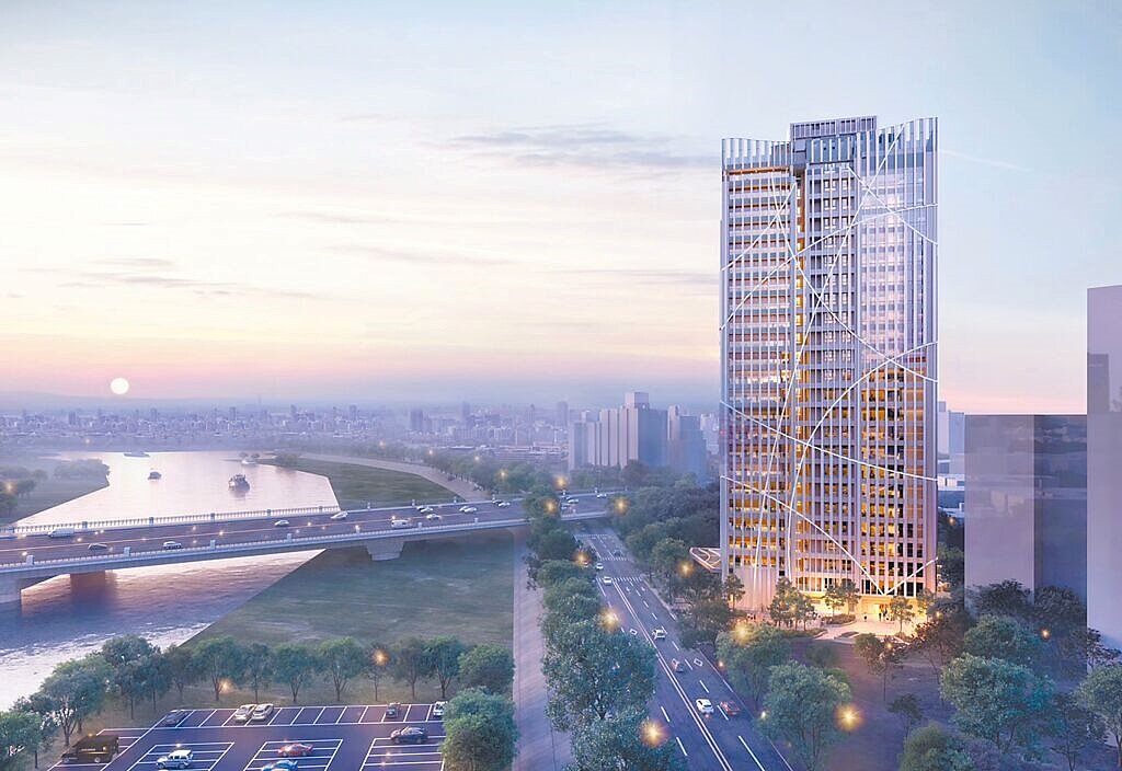 「大河商爵」由日本建築大師丹下憲孝操刀設計。圖／遠創力行銷提供