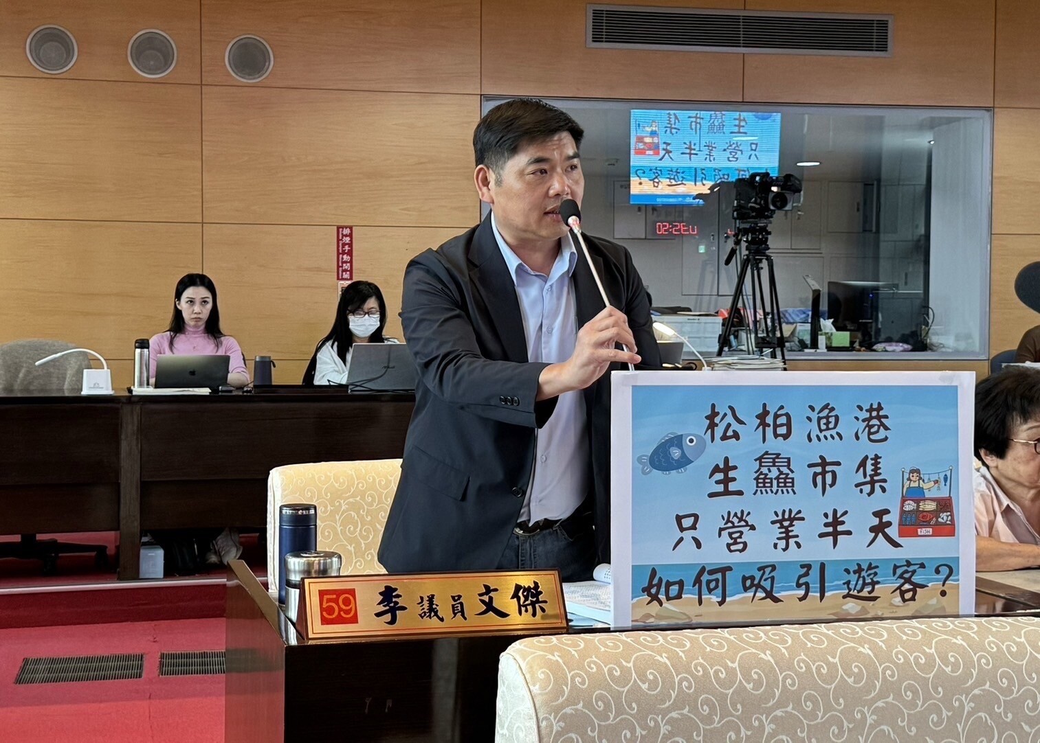 市議員李文傑要求市府盡速完成大甲商圈日式宿舍招商，經發局表示，下半年將招商。記者陳秋雲／攝影 