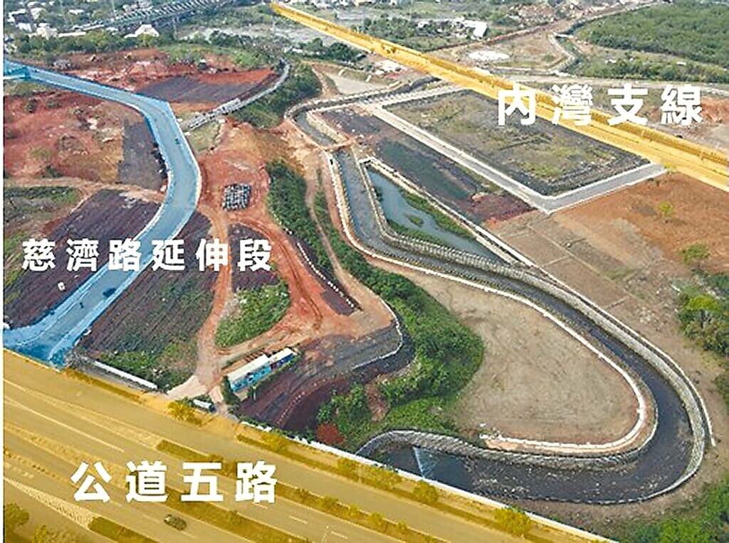 新竹市歷年來最大規模的土地開發案「光埔2期自辦市地重劃區」,工程進度已達75%。圖/新竹市政府提供