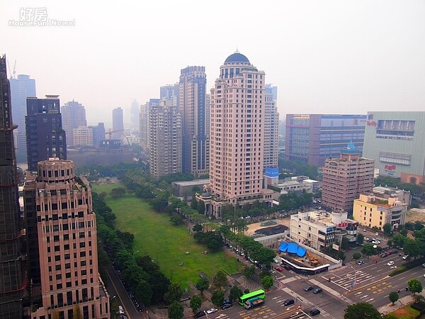 台中七期重劃區鳥瞰。(圖/立智國治提供)