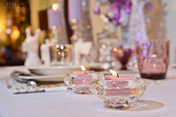 聖誕節擺設,裝飾,蠟燭擺飾。(好房News記者 陳韋帆/攝影)