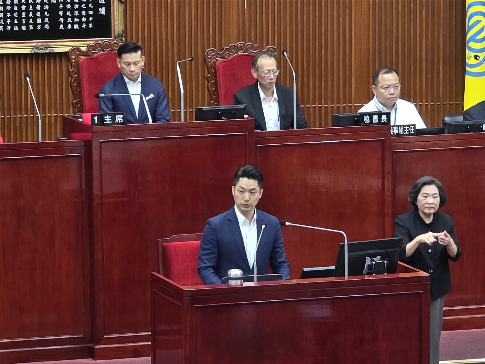 台北市長蔣萬安今到議會針對總預算案詢答。記者邱書昱／攝影 