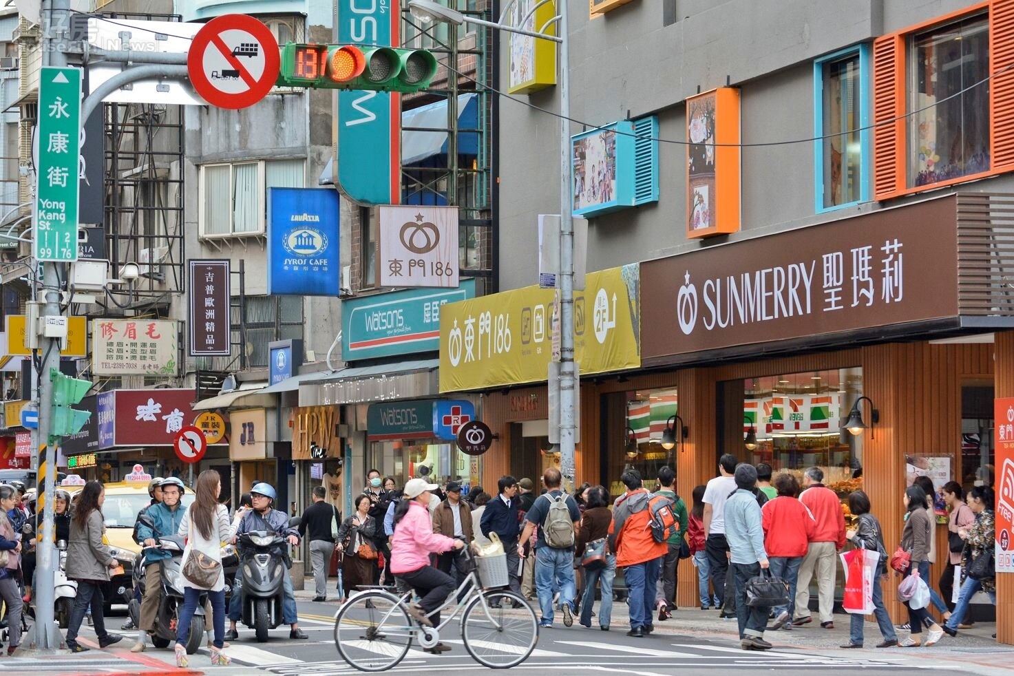 永康街人潮街景。(好房News記者 陳韋帆/攝影)