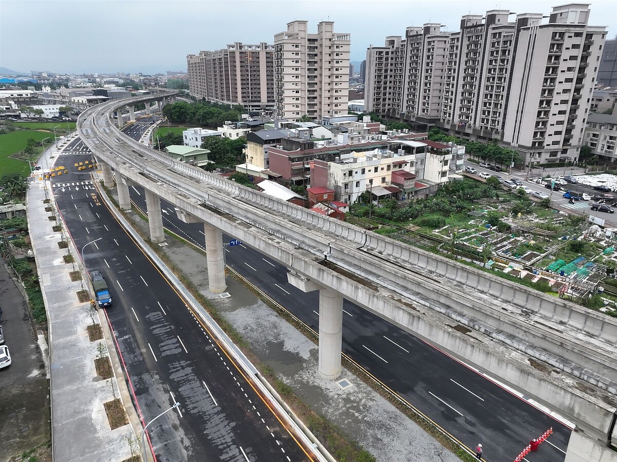 桃園德和路一段第一階段通車 115年底全線通車 桃園德和路一段第一階段通車。圖/桃園市捷運工程局提供