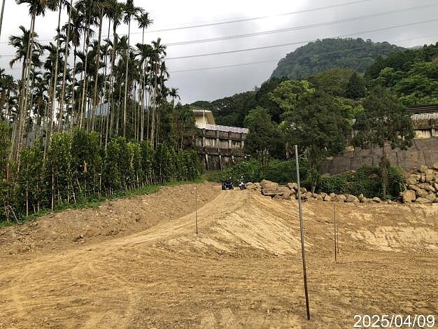 白河區關子嶺段89-45地號山坡地違規施工。圖/台南市水利局提供