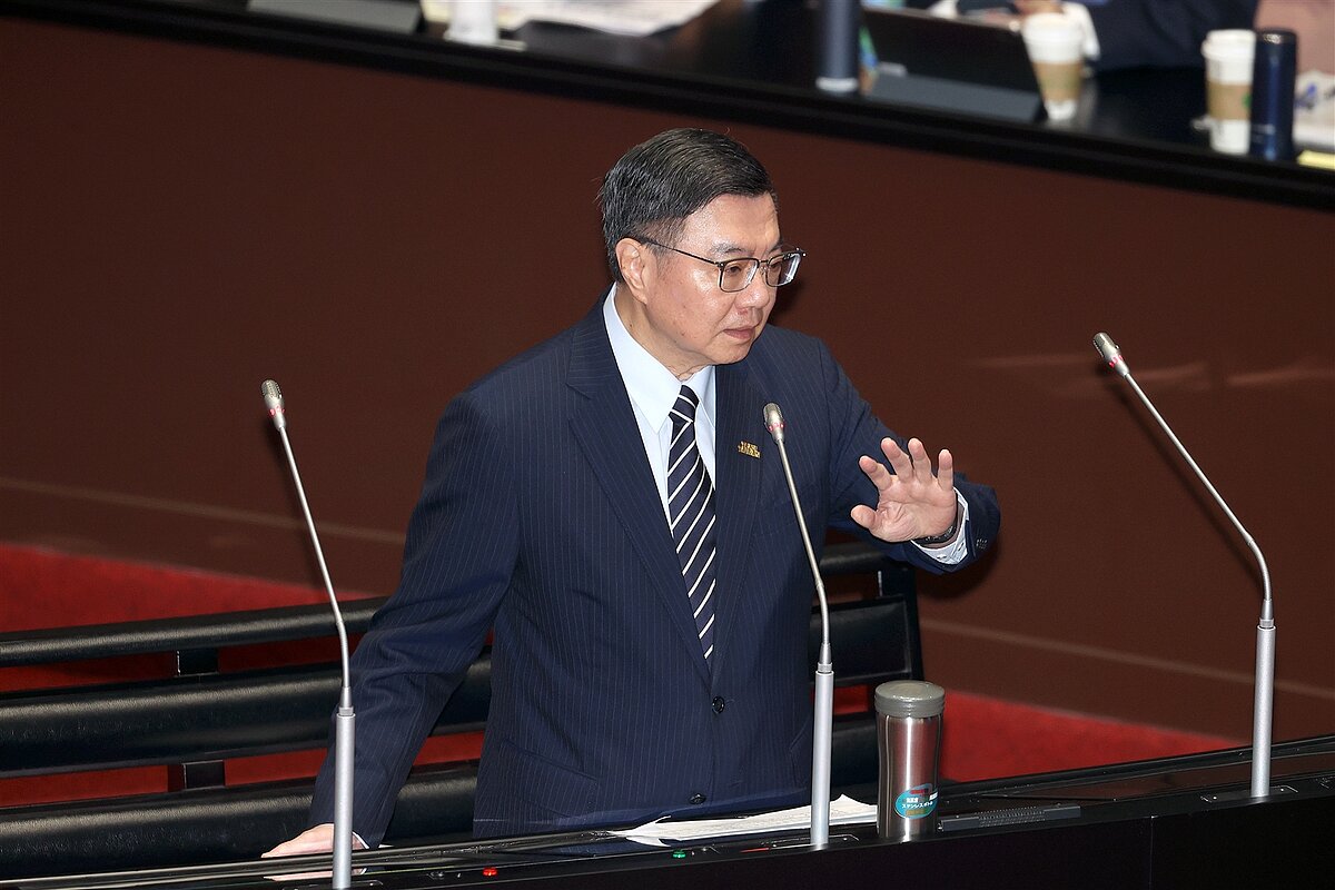 行政院長卓榮泰上午出席立法院會施政總質詢。記者蘇健忠/攝影