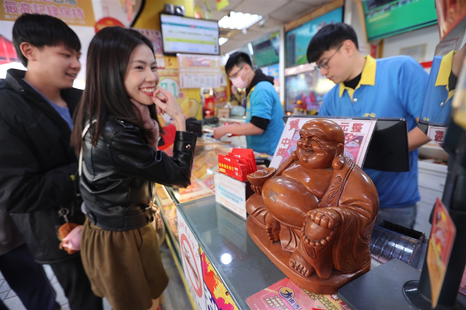 今晚開獎的大樂透獎落桃園市桃園區光興里中山北路114號的幸運鑫投注站，一人獨得頭獎1億元。圖為示意圖。 聯合報系資料照