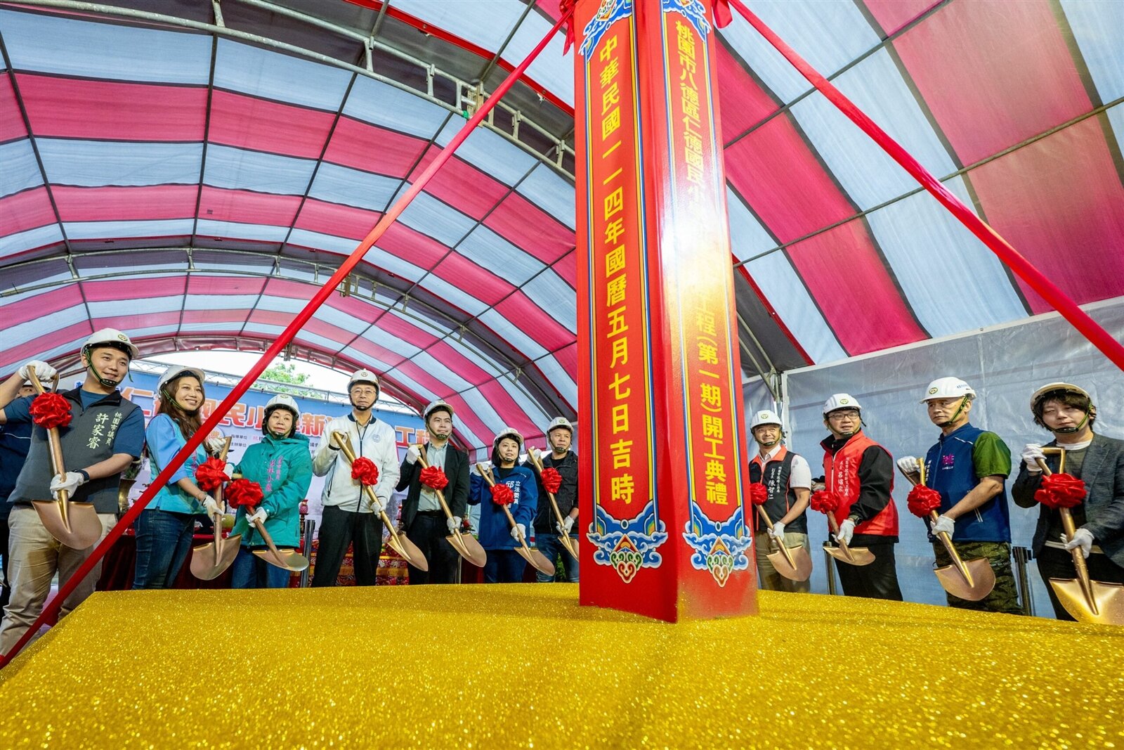 八德區仁德國民小學新建校舍工程第1期工程,總經費約6億1916萬元。圖:市府提供