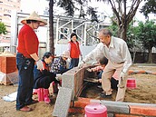 居民DIY土水、木工　美化社區空地