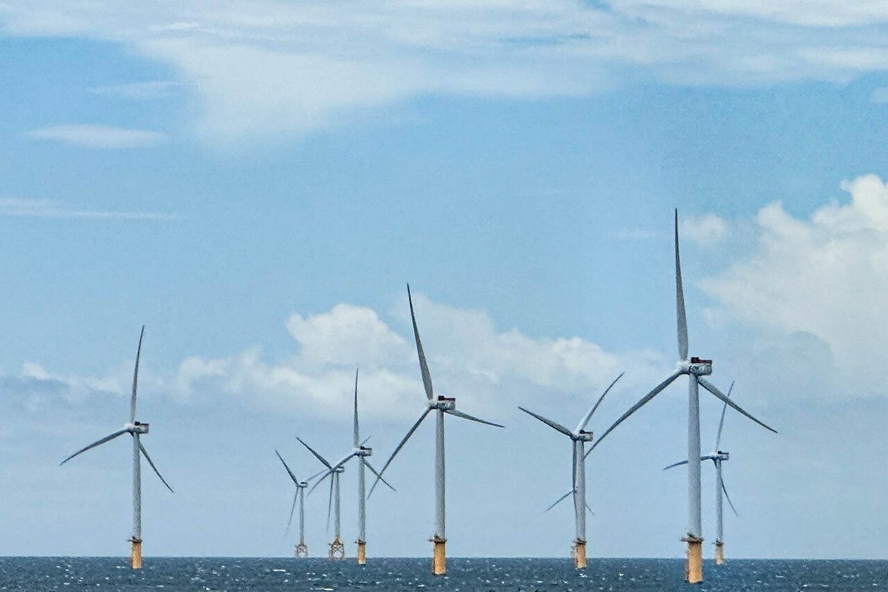離岸風電開發聲聲慢,經濟部去年7月已遴選出區塊開發3-2期五家得標風電開發商,並於去年11月申請與經濟部簽行政契約,但迄今僅有風睿一家完成。圖為示意圖。聯合報系資料照片
