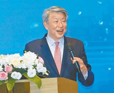 
經濟部長郭智輝9日出席「2025生策年會」，並以「美國新關稅下台灣產業政策─生技產業發展方向」為題發表演說。（范揚光攝）
