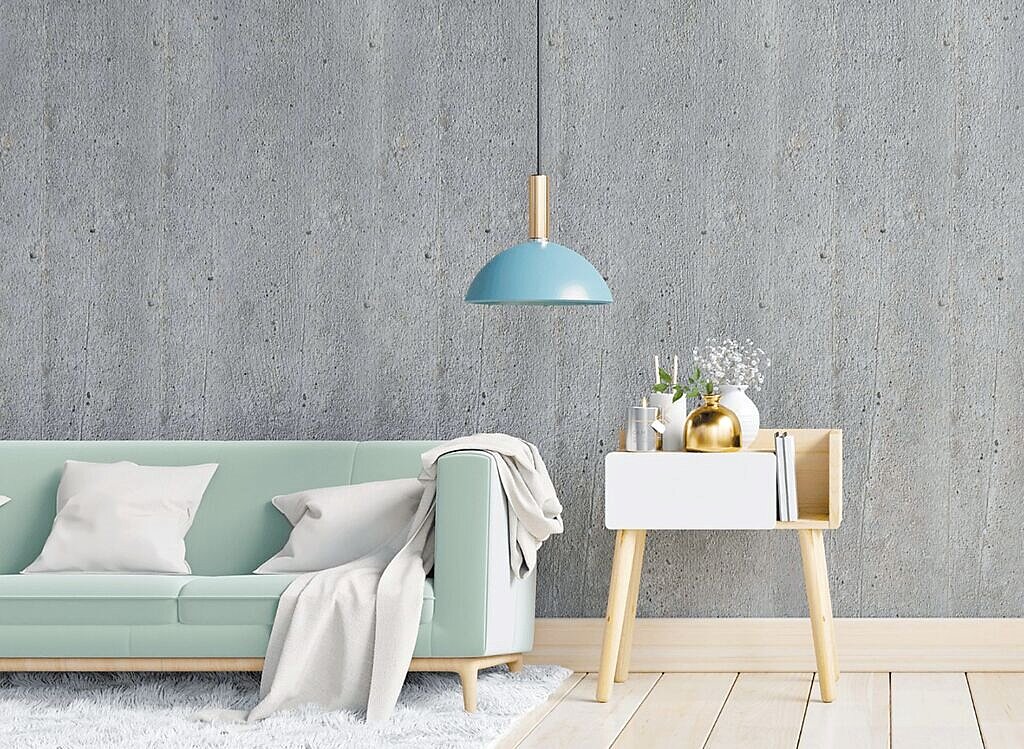 米白、霧藍、淺灰等冷色系配色，能在視覺與心理上有效降溫。（21世紀不動產提供）
