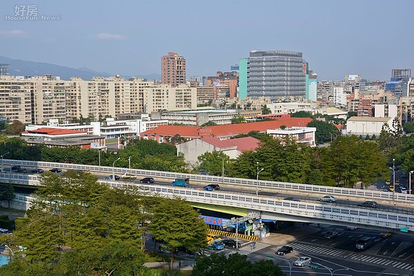 空軍總部舊址開發基地,仁愛路與建國北路口,空軍總部鳥瞰圖。(好房News記者 陳韋帆/攝影)