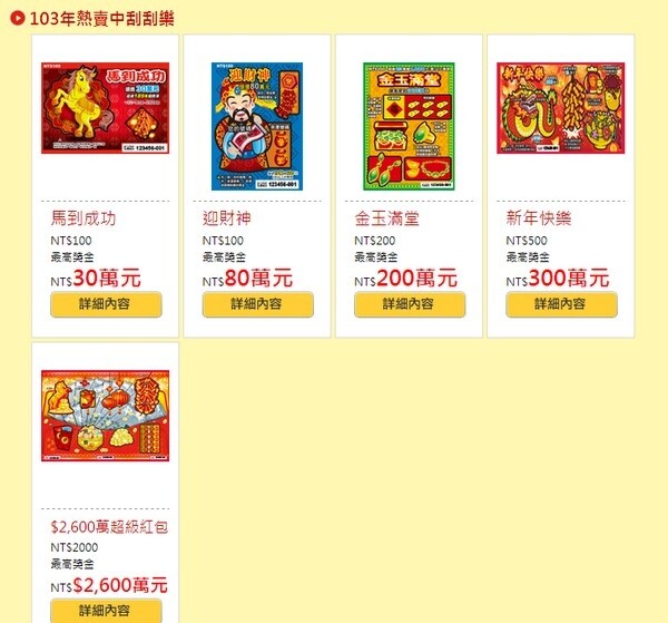 台彩 刮刮樂 公益彩券 (圖/翻攝台灣彩券網站)