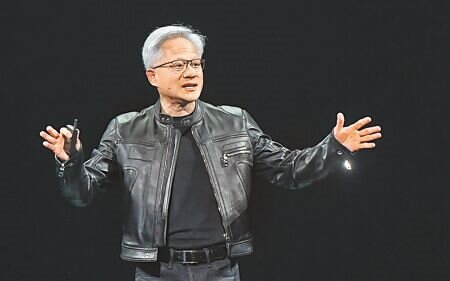 NVIDIA輝達執行長黃仁勳19日發表專題演說。圖∕王德為