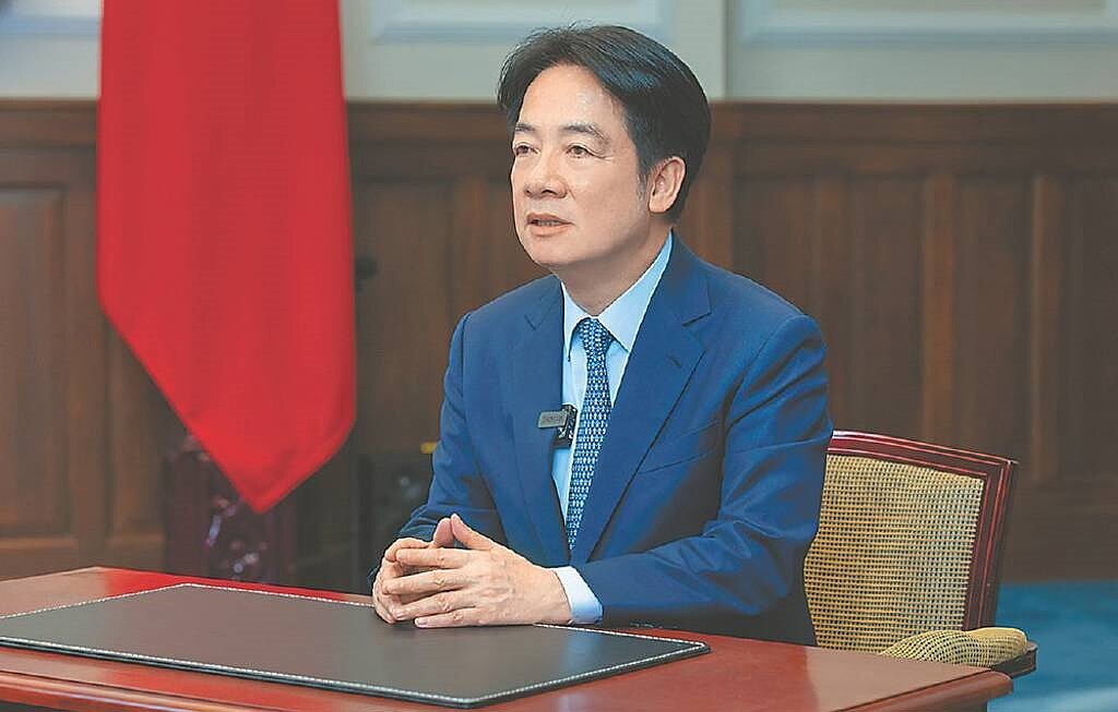 總統賴清德20日就職一周年,他以「迎風轉型 穩健前行」為題發表談話。圖/總統府提供