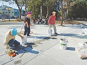 嘉市港坪公園廣場　疑偷工減料