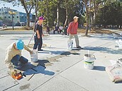 嘉市港坪公園廣場　疑偷工減料