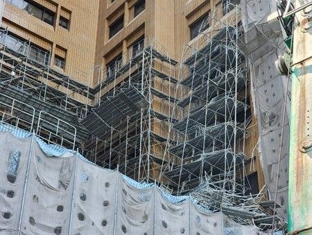 示意圖，非當事工地。圖片台北市勞動檢查處提供