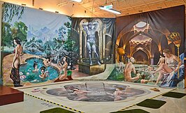 一太e衛浴文化觀光工廠,廠內有3D立體空間可供婚紗、遊客拍照。(好房News記者 陳韋帆/攝影)