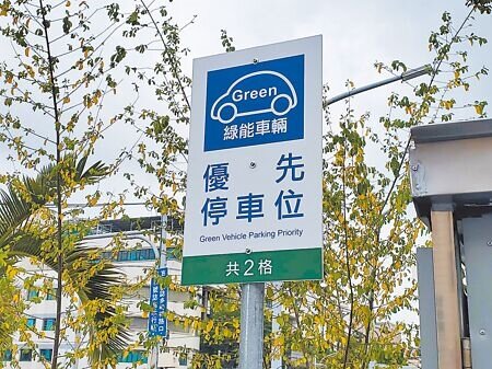 雲林縣政府本月19日正式公告《公共停車場電動汽車充電專用停車位使用規定》,公有停車場應占總數2%以上,違規占用者開罰600元至1200元。(周麗蘭攝)