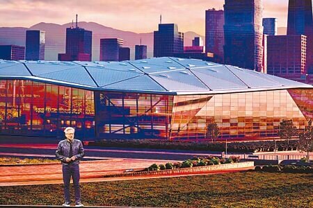
台灣推動AI，能源供應成為首要課題。圖為輝達將在台灣設立總部的設計圖。（本報資料照片）

