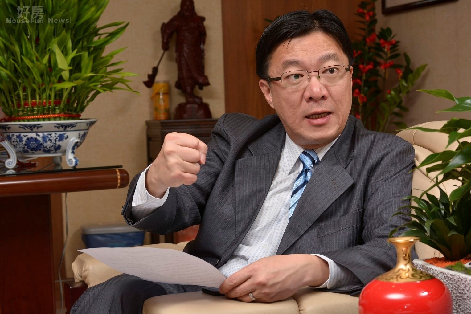 基隆市議長黃景泰,基隆區黃色小鴨主辦人,之所以日夜趕工要黃色小鴨復活,就是基於要使用基隆鴨的心情,不希望使用東南亞鴨或其他區域的黃色小鴨。(好房News記者 陳韋帆/攝影)