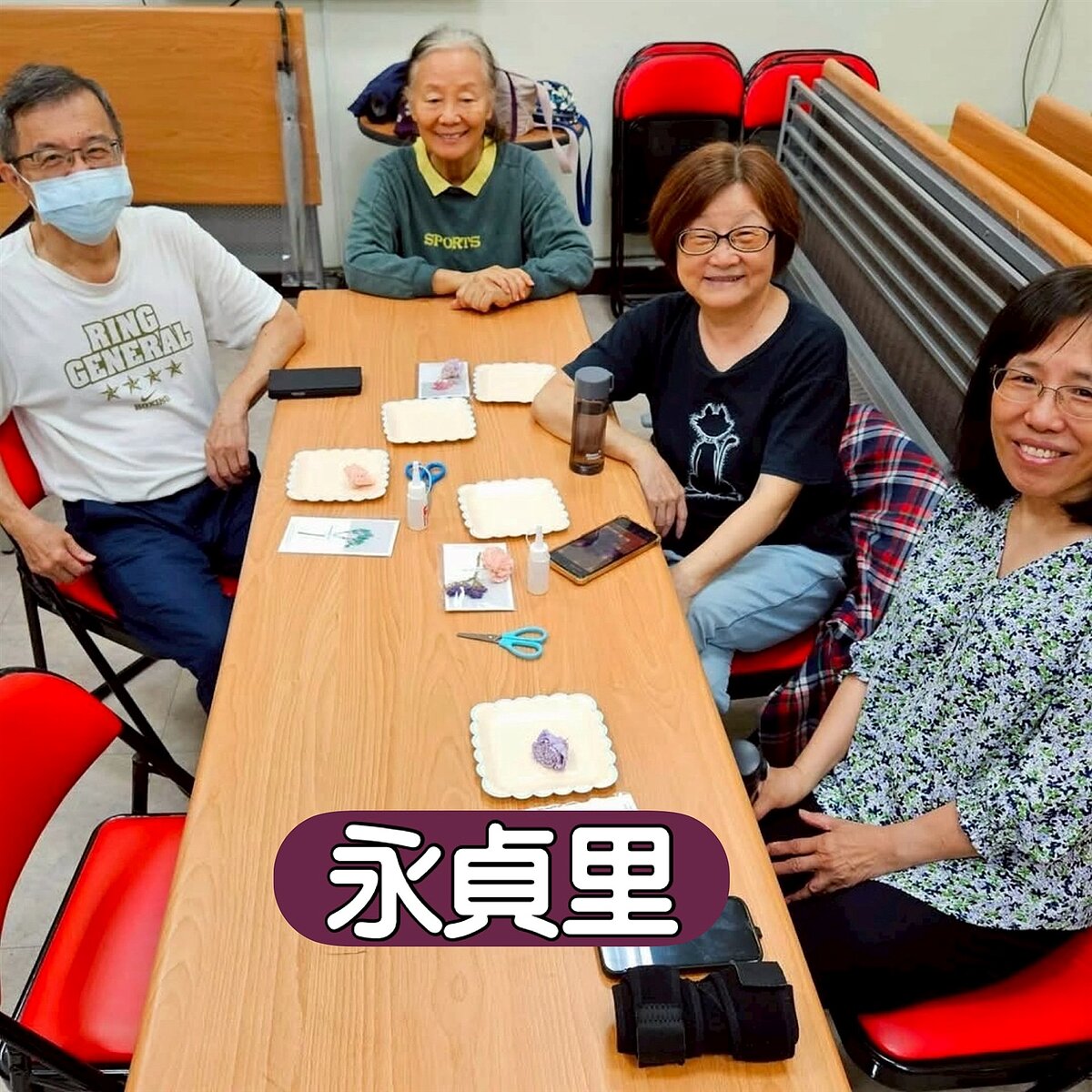 永貞里、永福里-母親節擴香花卡片活動