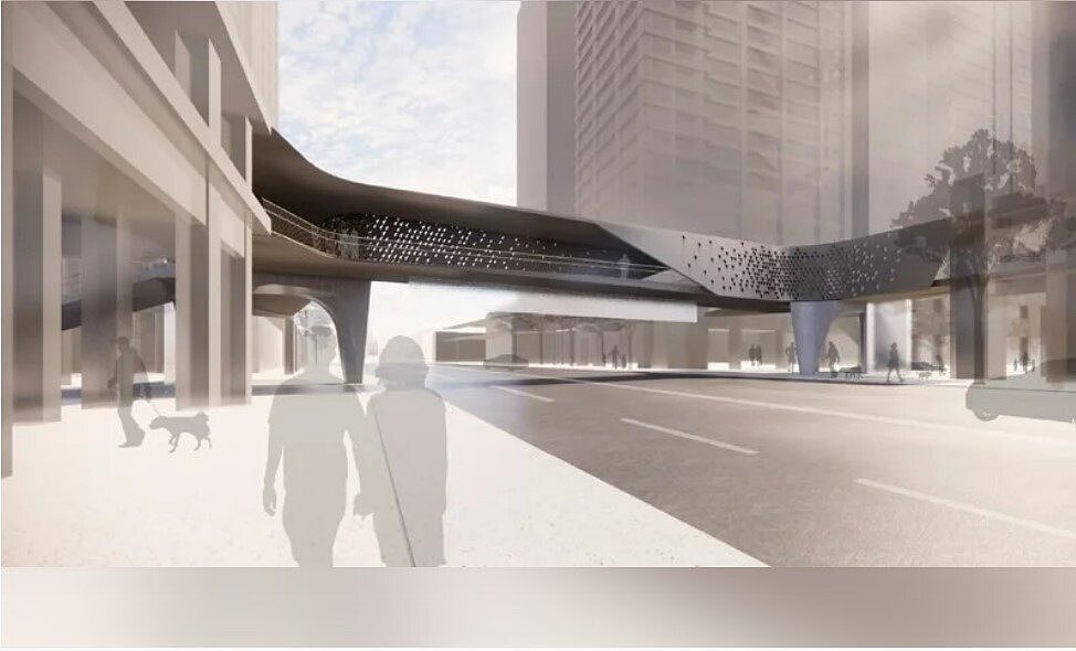 新竹市慈雲空橋工程去年7月開工,原預計今年底完工,但日前市府改口將延至明年中。圖/新竹市政府提供