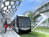 水岸環狀輕軌　11月列車上線