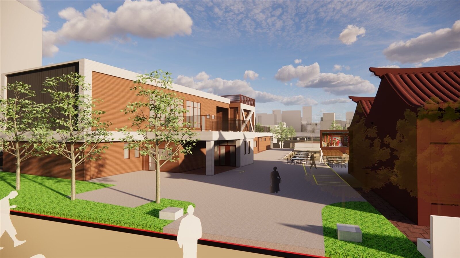 蘆竹山鼻市民活動中心模擬圖。圖:市府提供