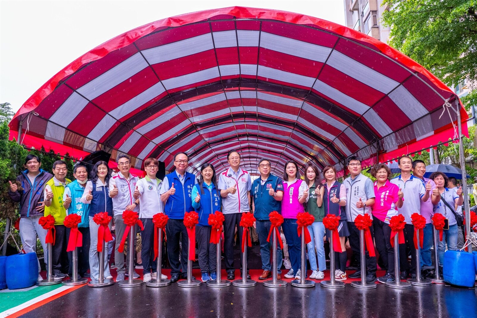 民有十街道路拓寬工程通車典禮。圖:市府提供