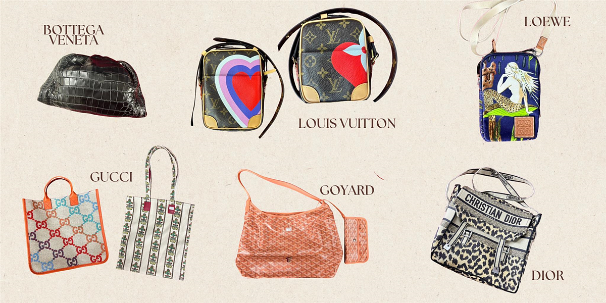 士林分署拍賣GUCCI、LV、DIOR等知名品牌包款。記者翁至成/翻攝
