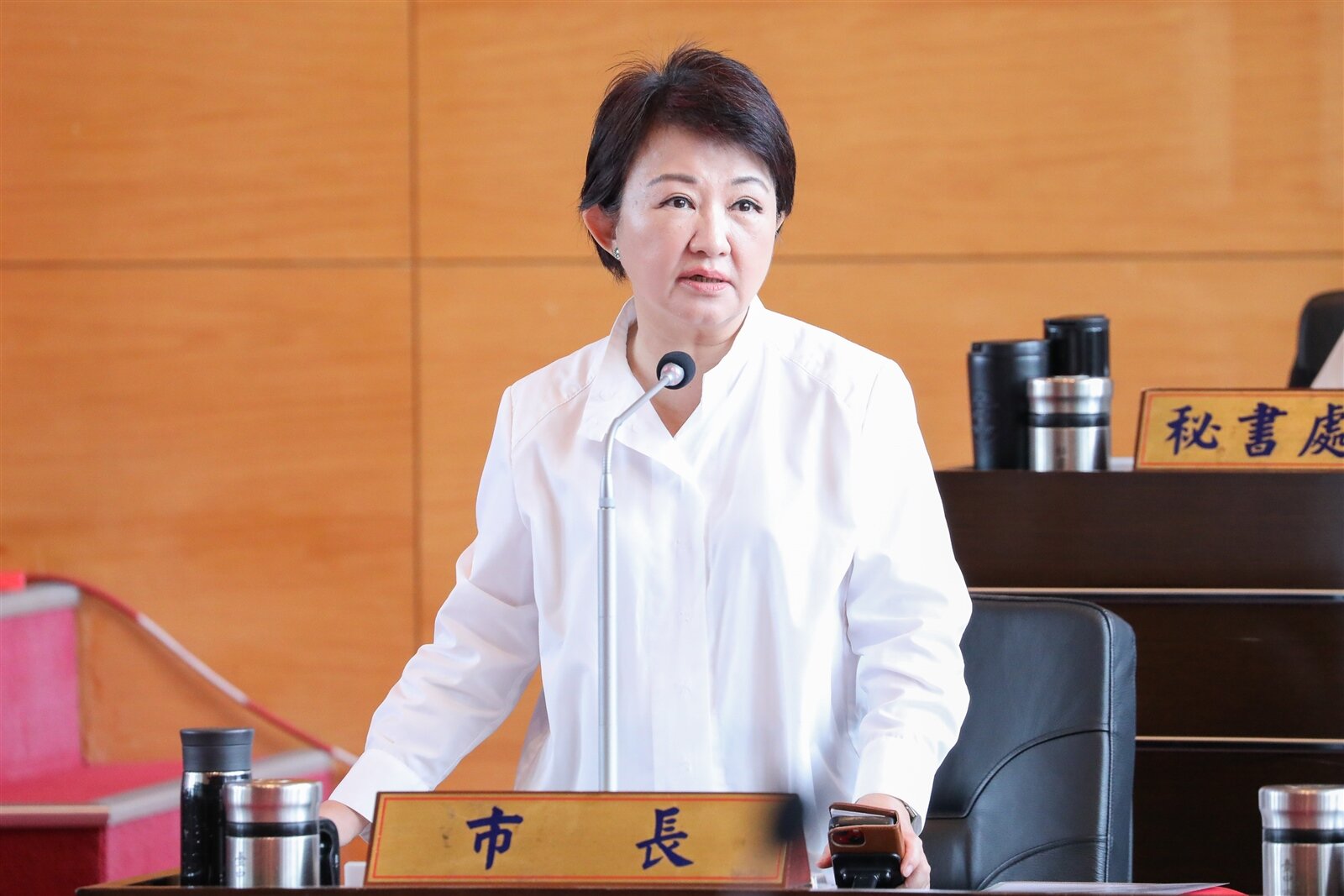 台中市長盧秀燕說，清水國民暨兒童運動中心就有與彰化縣府合作，取得海線土地所有權，之後有需求也會透過跨域治理平台，和彰化縣府持續合作。記者陳敬丰／攝影 