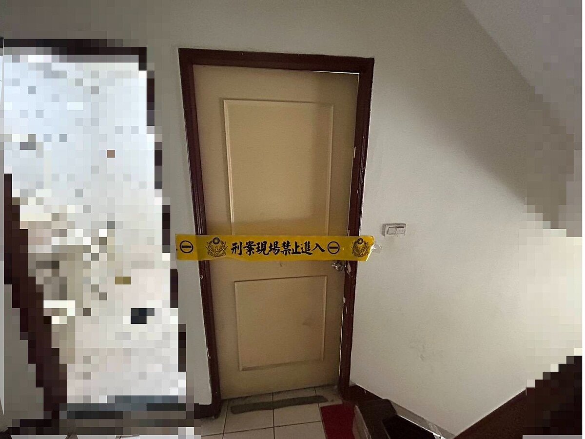 警方到場圍起封鎖線進行採證。圖/聯合報記者黃子騰翻攝