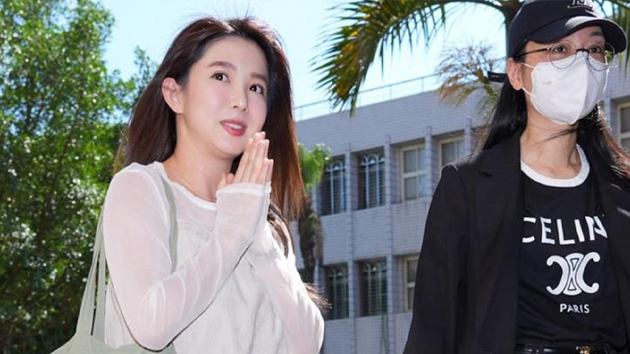 郭書瑤出庭後看見媒體雙手合十致意,不做回應。