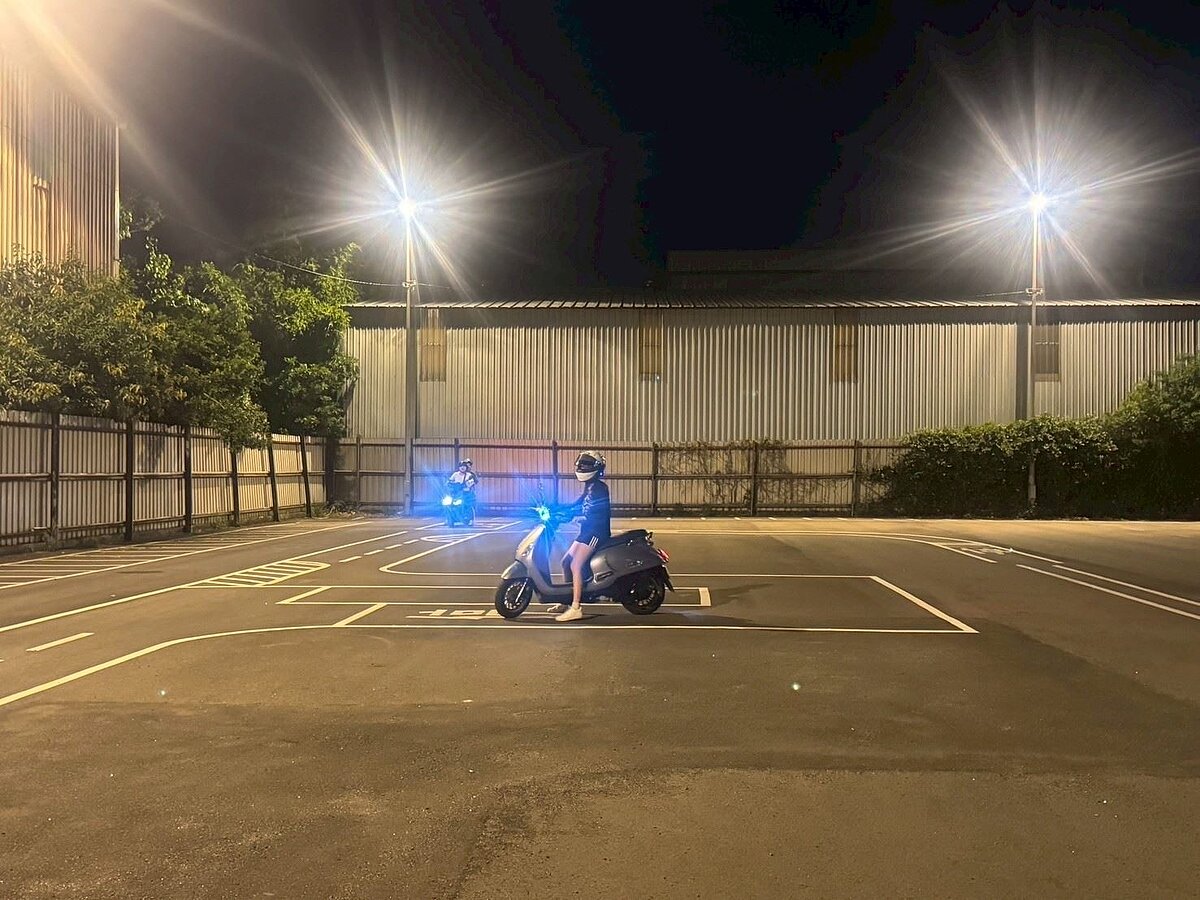 龜山區下湖街機車練習場夏季延長開放時間至夜間9點。圖/桃園市交通局提供