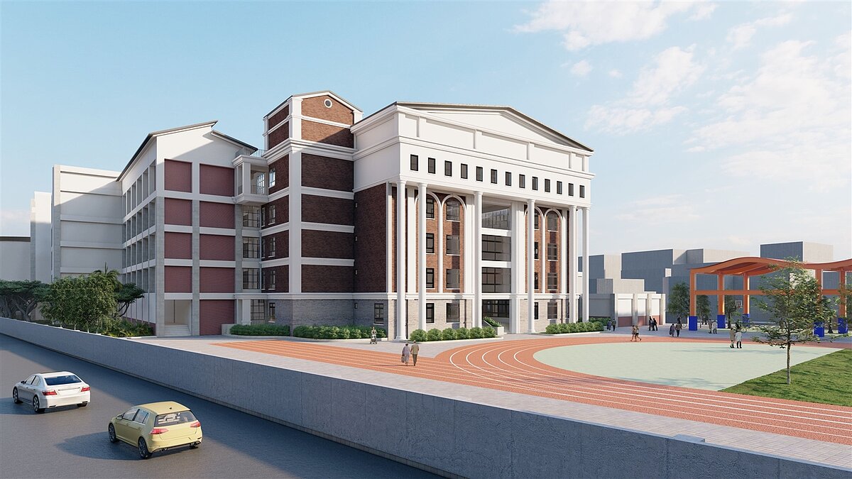 自強高工新建校舍示意圖/教育局提供