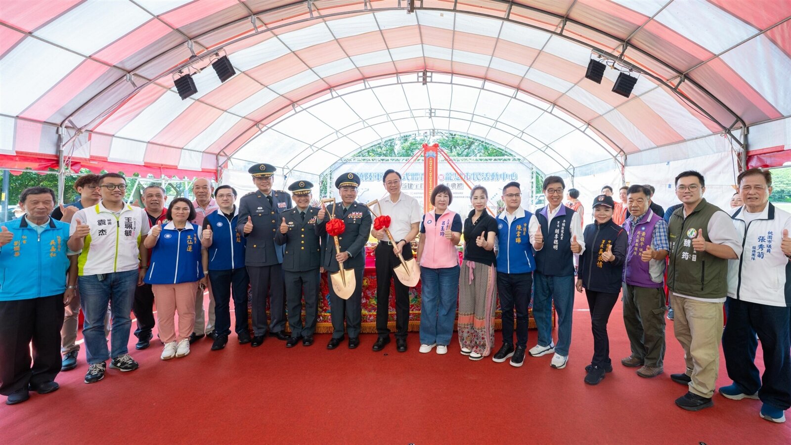 平鎮陸軍複合式體育館暨龍恩市民活動中心採軍民共用設計。圖:市府提供