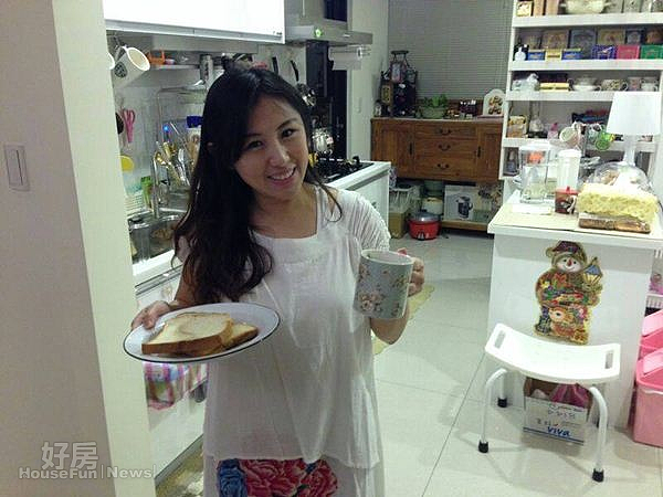 
4.雖然很少下廚，但廚房用品可是一應俱全。