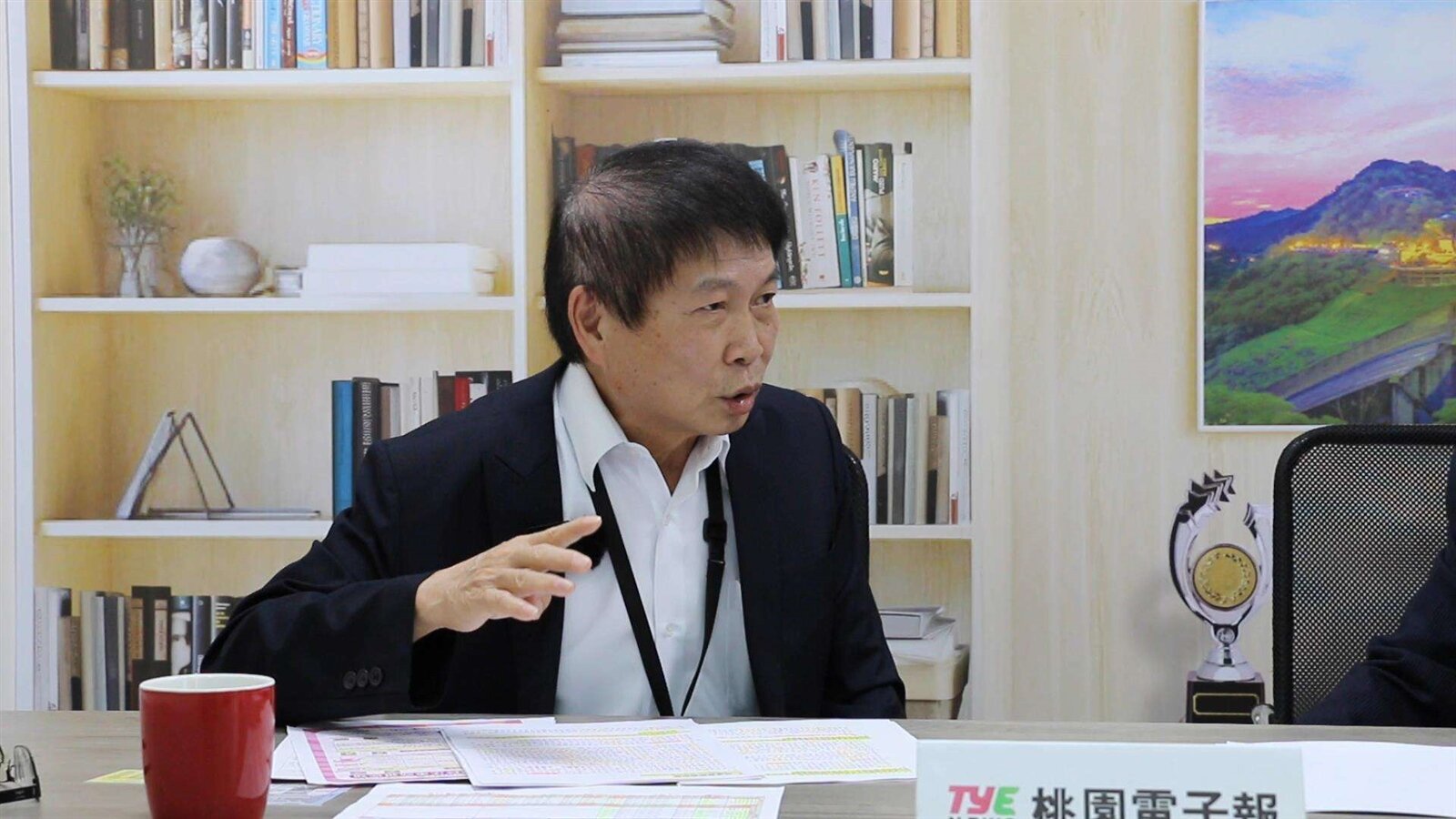 桃園市地稅局長姚世昌。圖:陳儒賢攝