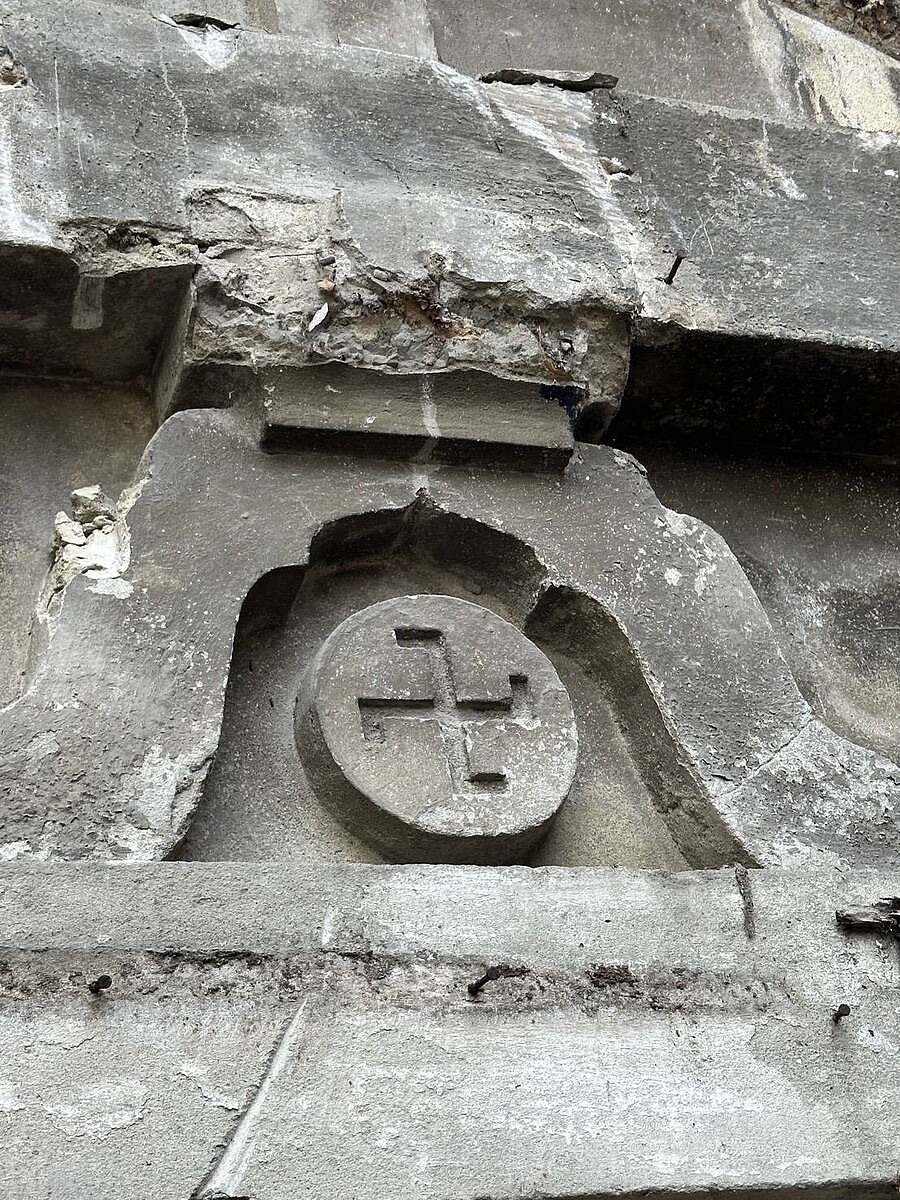 建築物佛教圖樣。圖/台中市府提供
