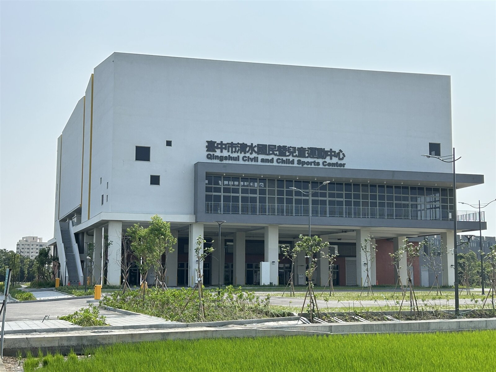 台中市府2019年開始推動兒童運動場館,已投入超過60億元,去年入場人次超過400萬人次。圖為今年9月將啟用的清水國兒運。本報資料照片