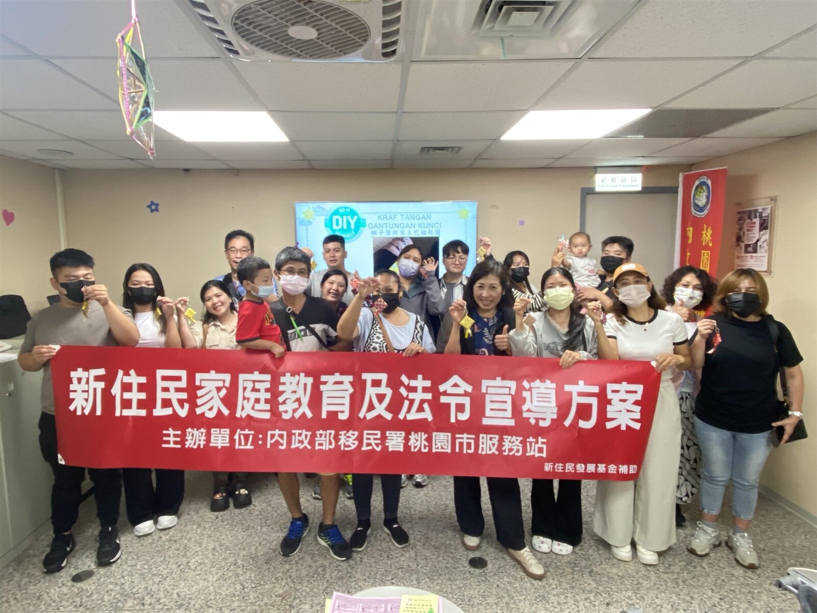 移民署北區事務大隊桃園市服務站日前舉辦新住民家庭教育暨法令宣導課程。圖:桃園市服務站提供