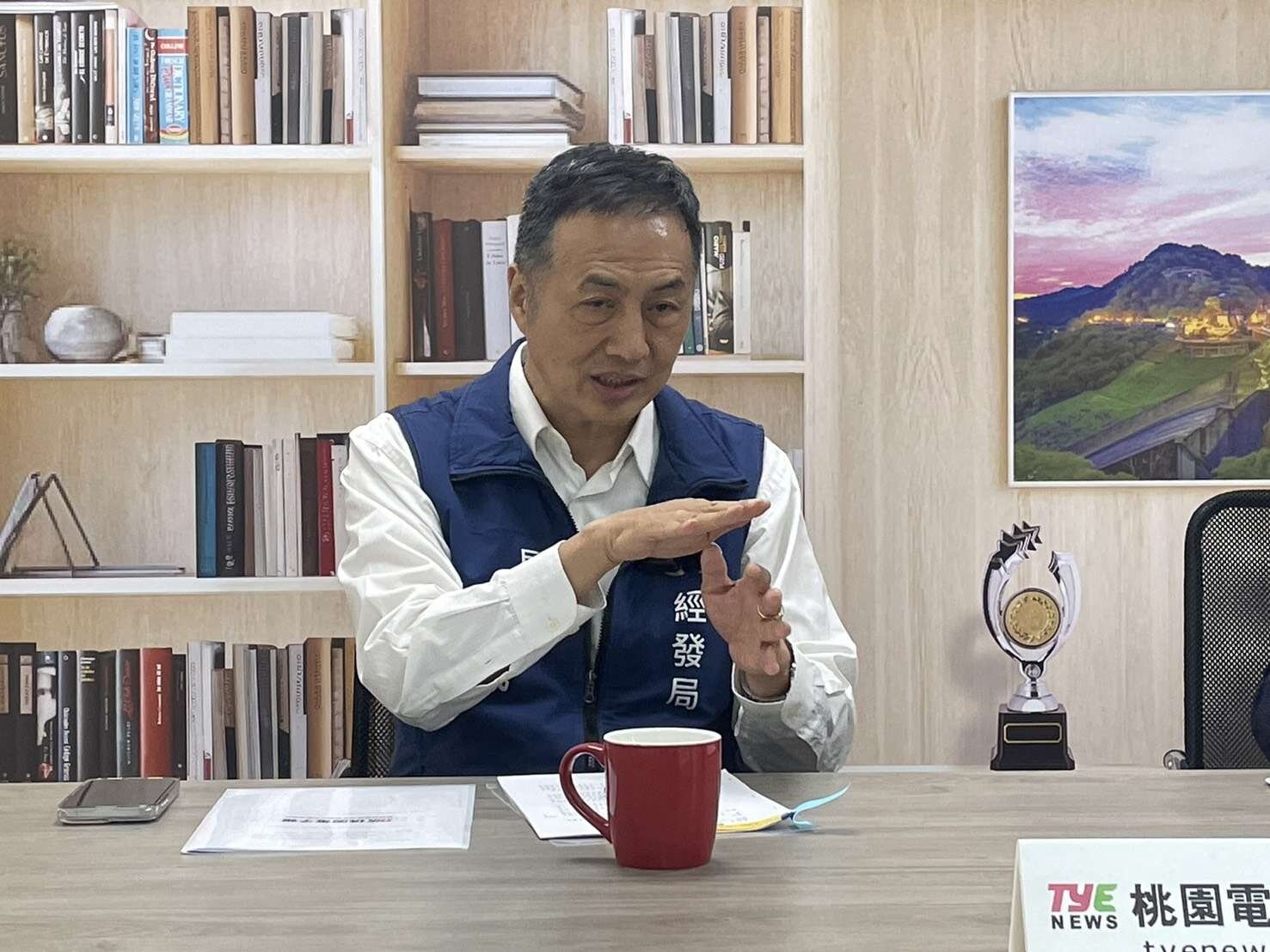 張誠特別提出將在工廠普查時深入了解桃園各產業實際狀況。圖:陳儒賢攝